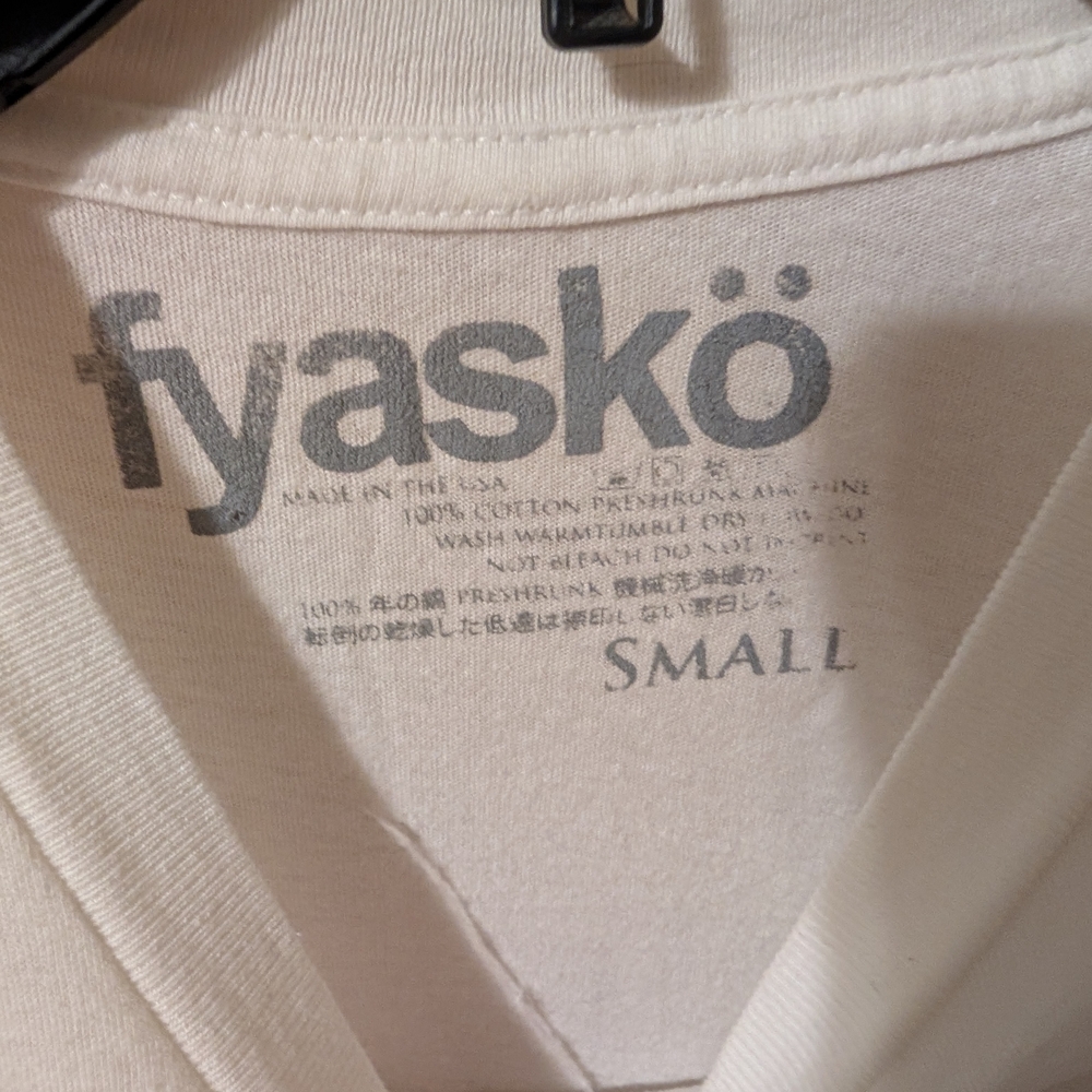 Fyasko White T-Shirt with Red  Chicken And Waffles Graphic - Picture 2 of 3